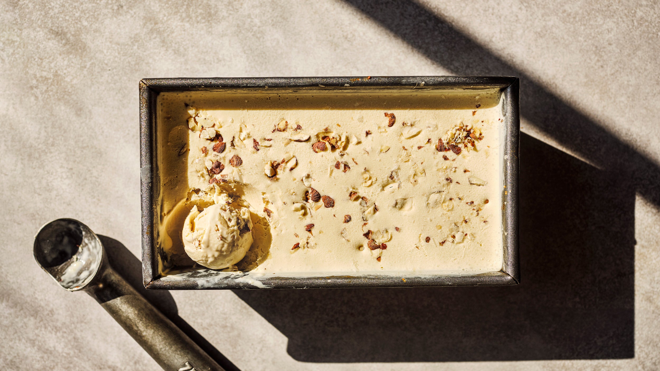 Halen Môn's easy hazelnut espresso ice cream