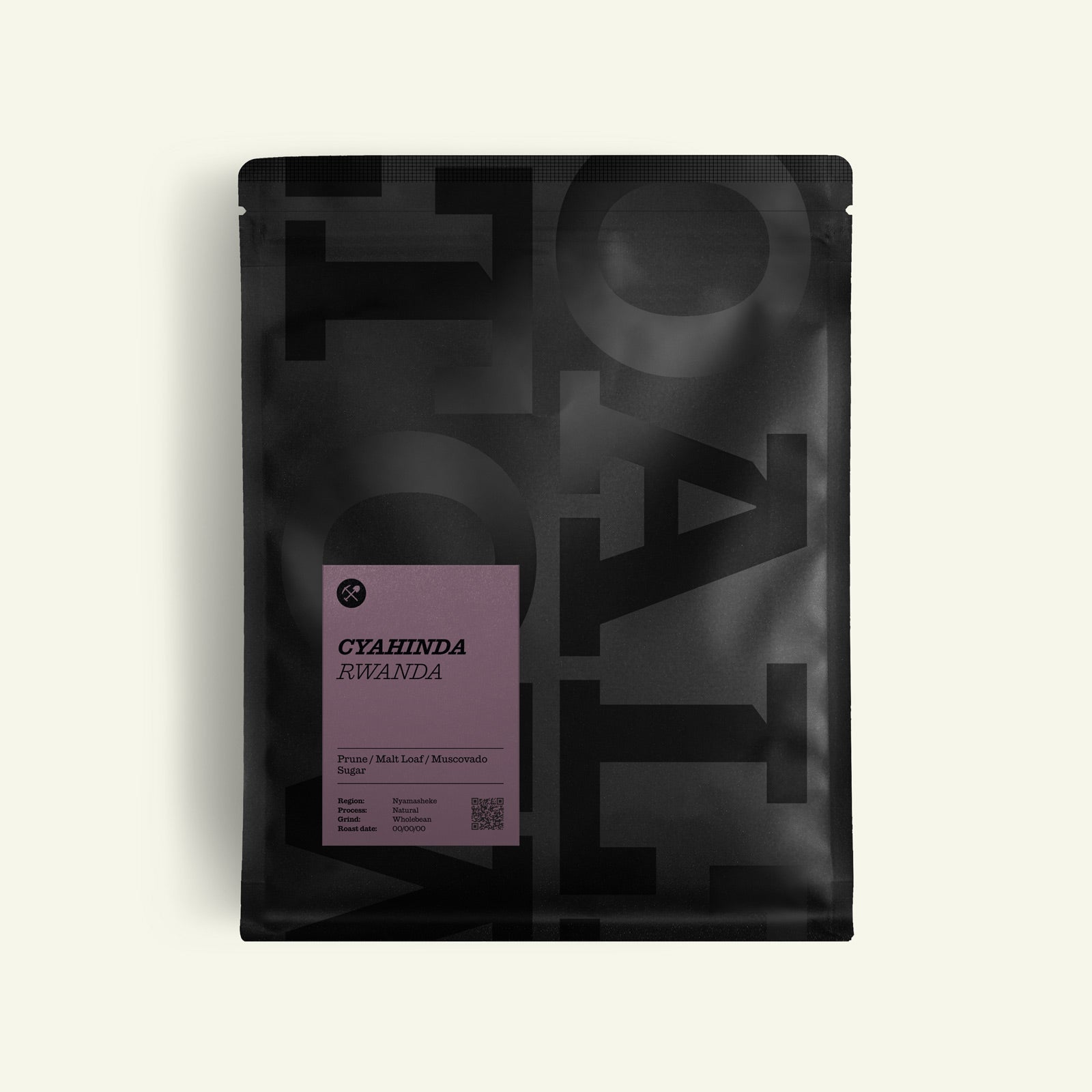 200g Cyahinda rwanda single origin coffee process natural prune malt loaf muscovado