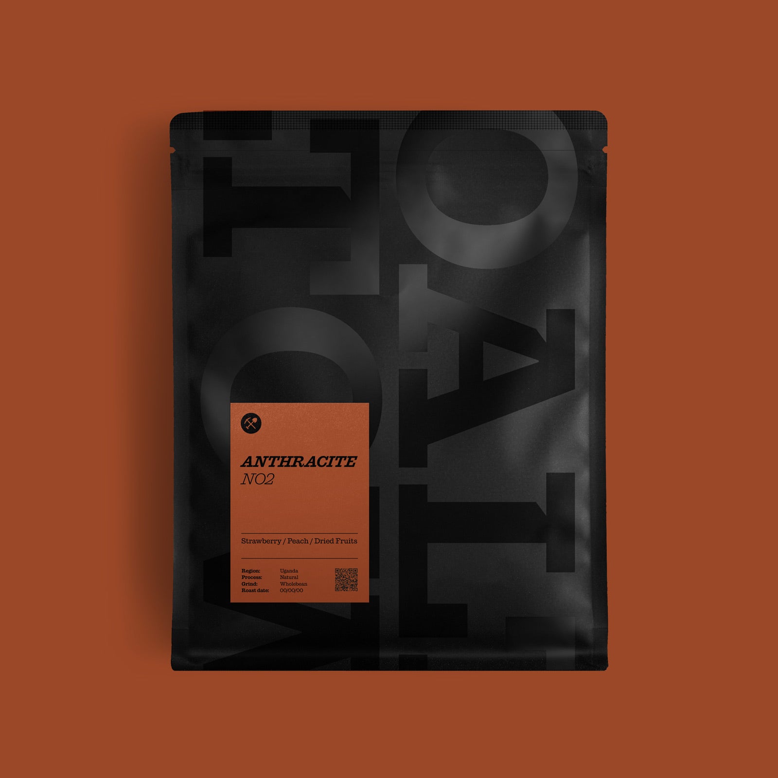 Anthracite No.2 House Coffee 200g Bag Specialty Coffee Strawberry Peach Dried Fruits Uganda Beans