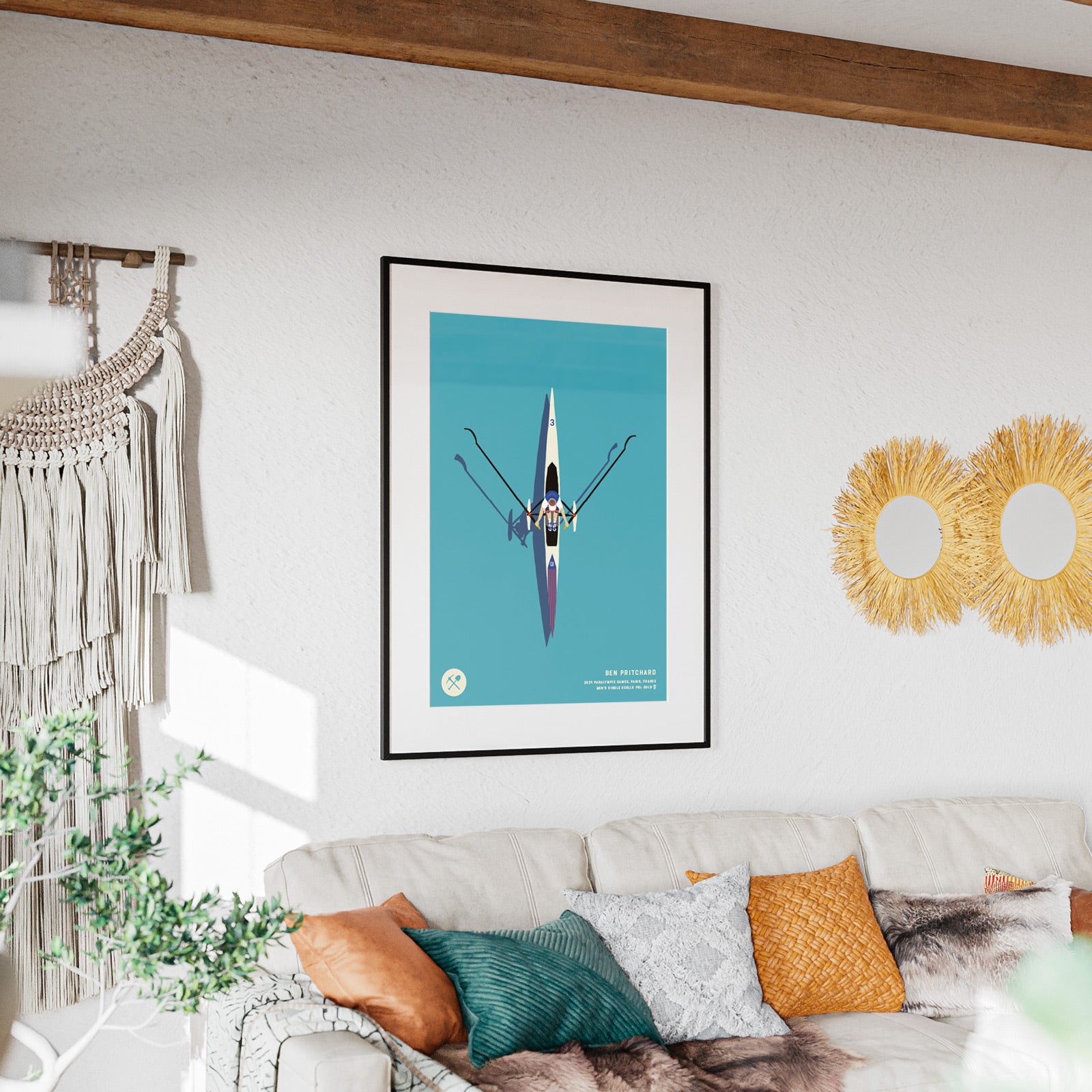 Ben A2 Rowing Poster Charity