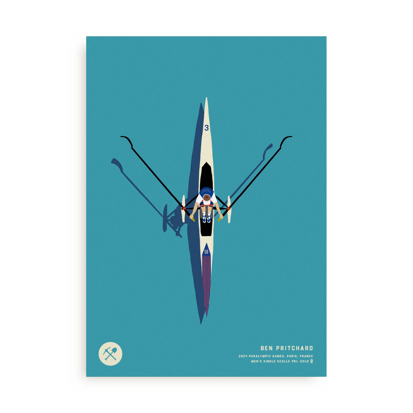 Ben Paralympic Rower A2 Poster Charity