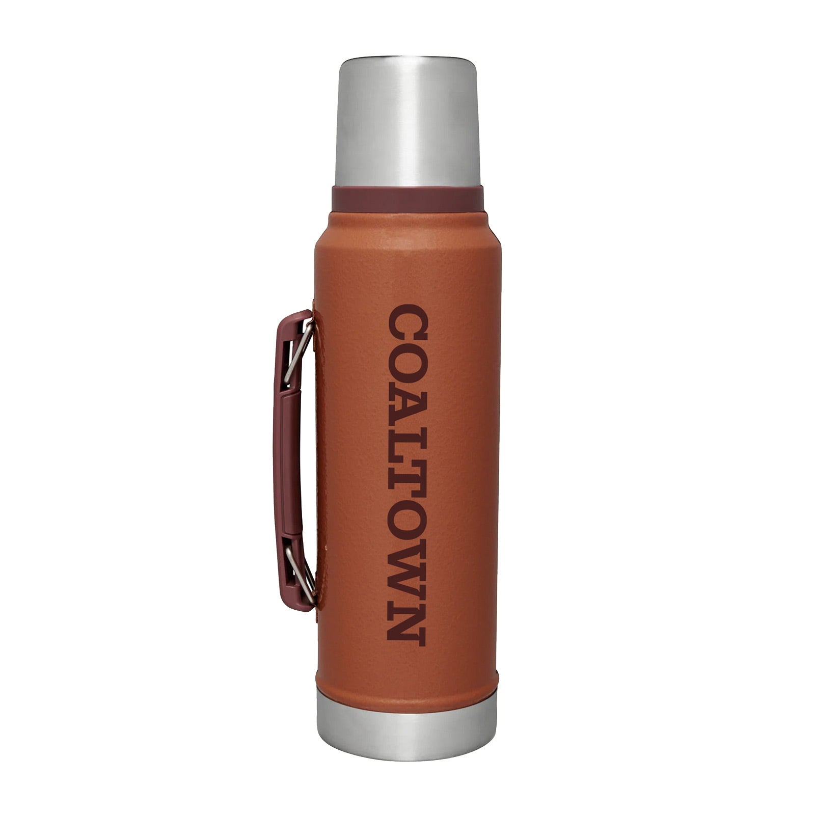 Stanley X Coaltown 1.0L Thermal Bottle Front Clay Orange