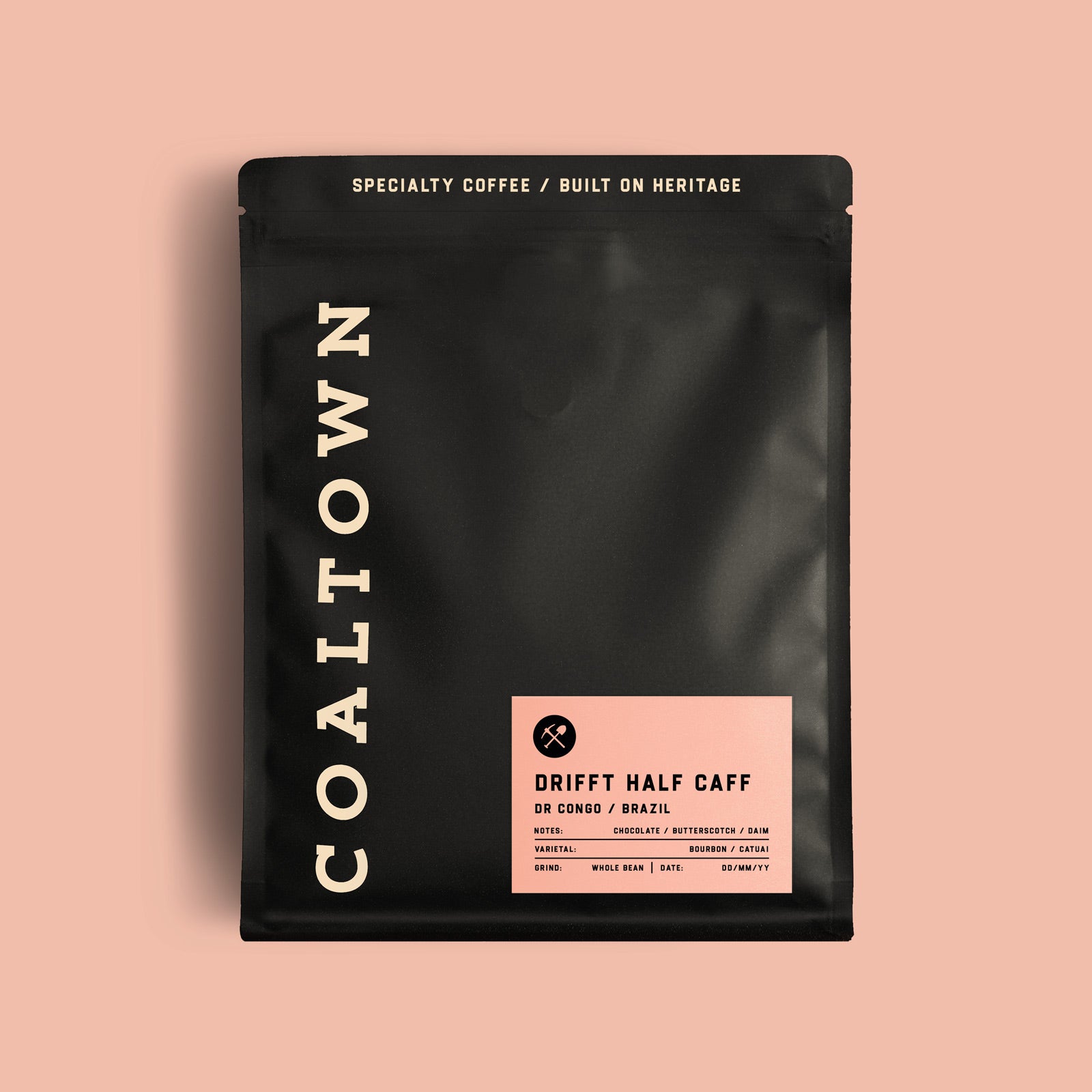 Drifft Half Decaf Coffee 200g Bag Coffee Pink