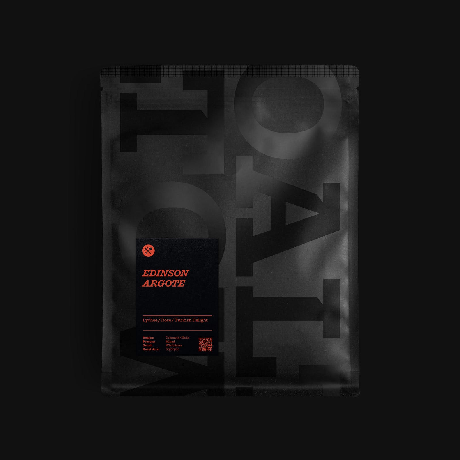 Edinson Argote 200g Bag Wholebean Coffee Turkish Delight Rose Lychee