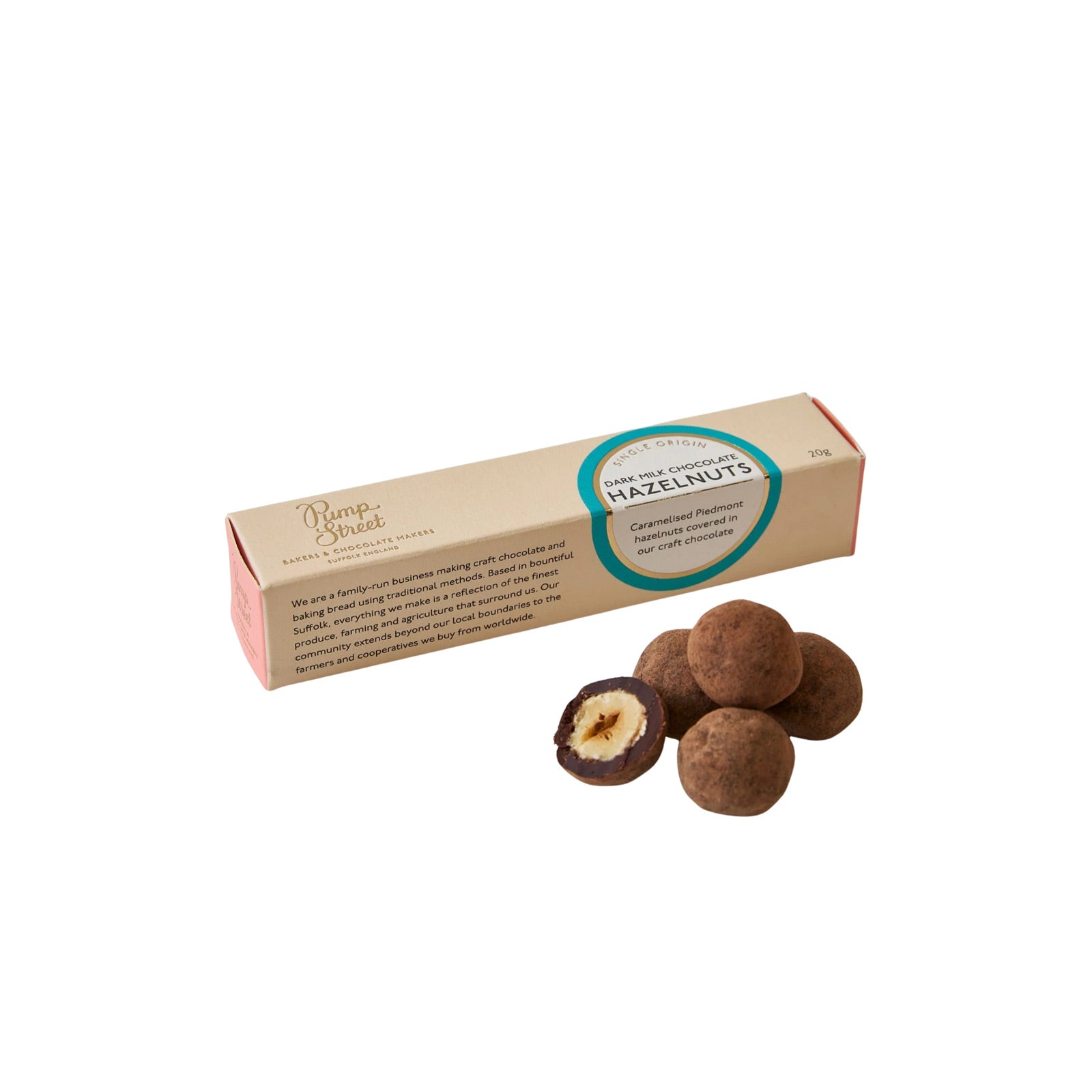 Hazelnut Covered Dark Chocolate Pump Street