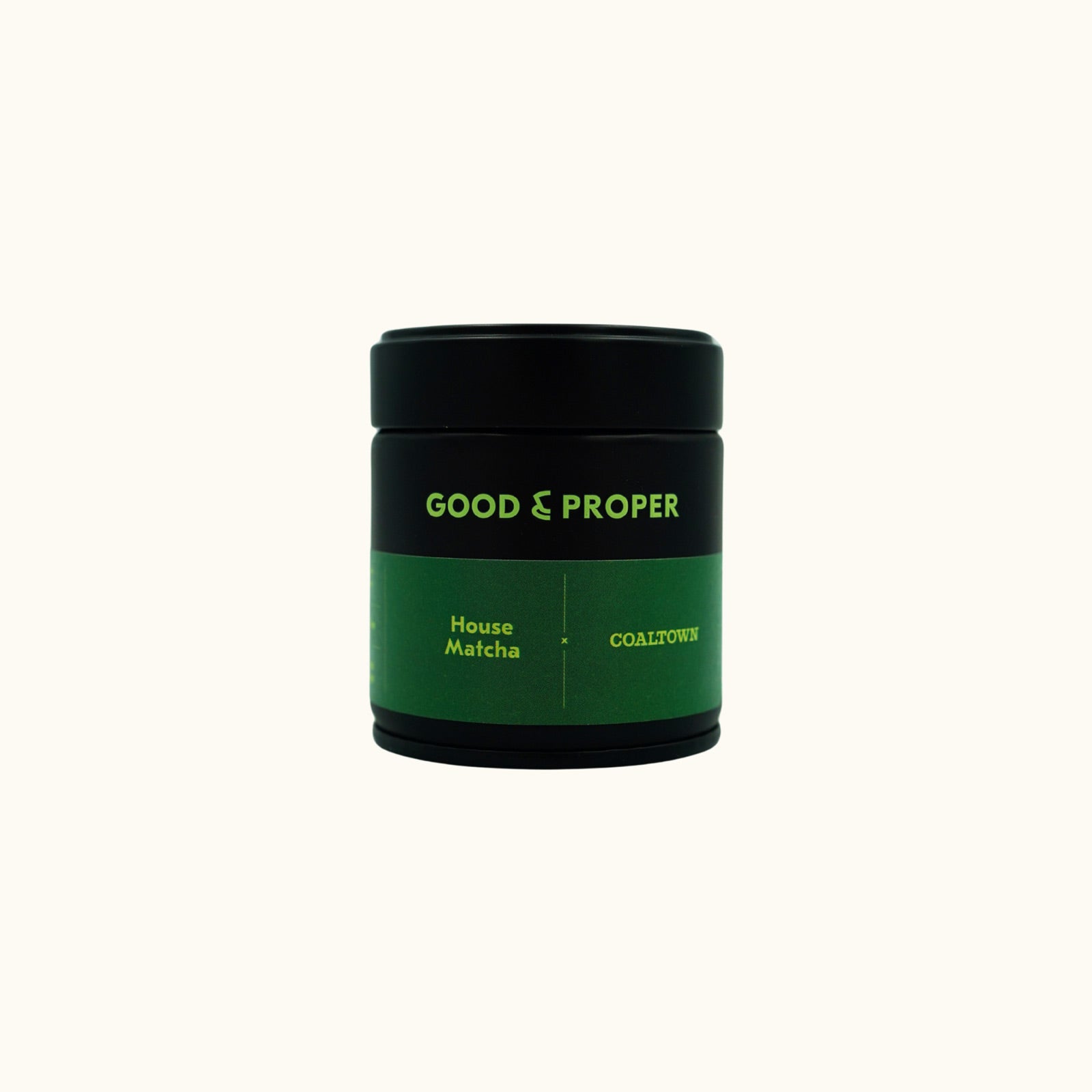 House Matcha Coaltown Good & Proper 30g Black Tin Ceremonial Grade Matcha