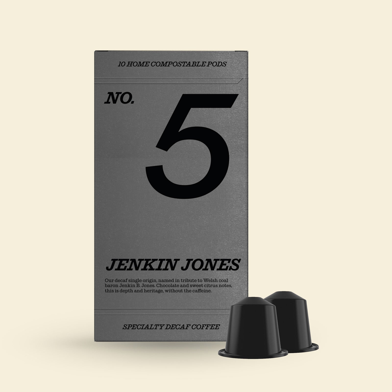 Jenkin Jones Decaf Pods Capsules Compostable Coffee