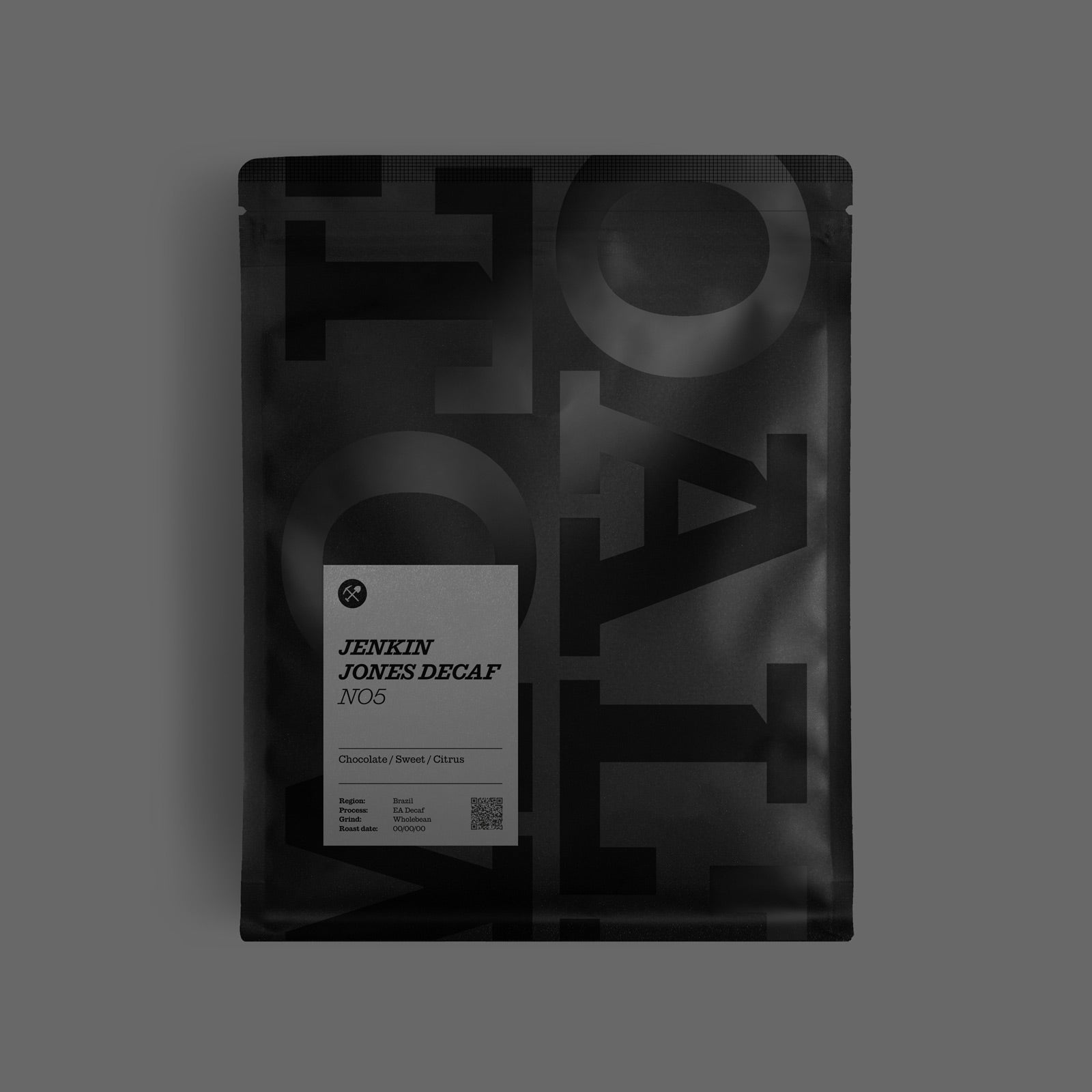 Jenkin Jones Decaf No5 Speciality Coffee 200g Bag Chocolate Sweet Citrus Brazil EA Decaf Beans