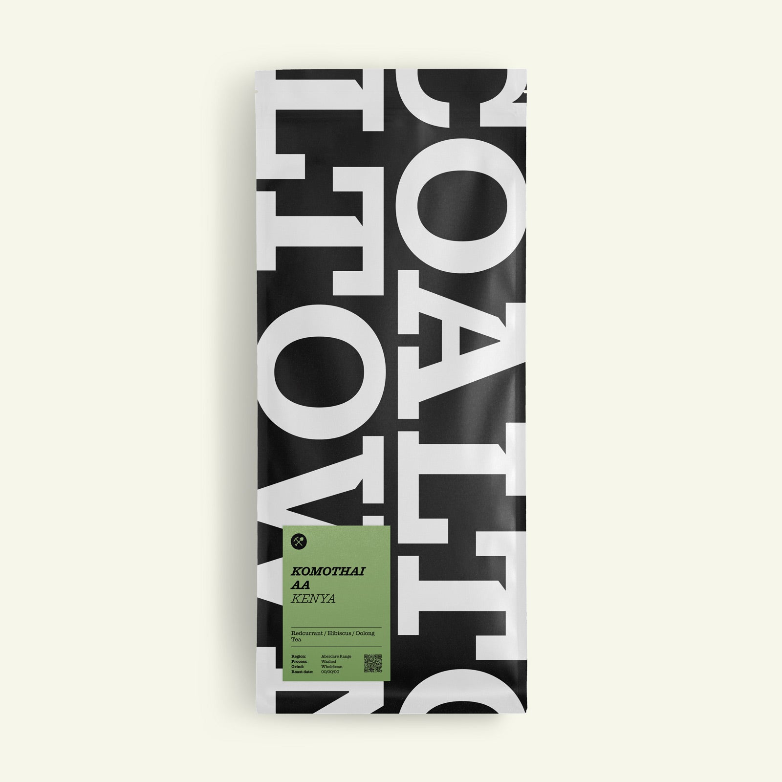 Komothai AA Kenya Specialty Single Origin Coffee 1 Kilo Bag Redcurrant Hibiscus Oolong Tea