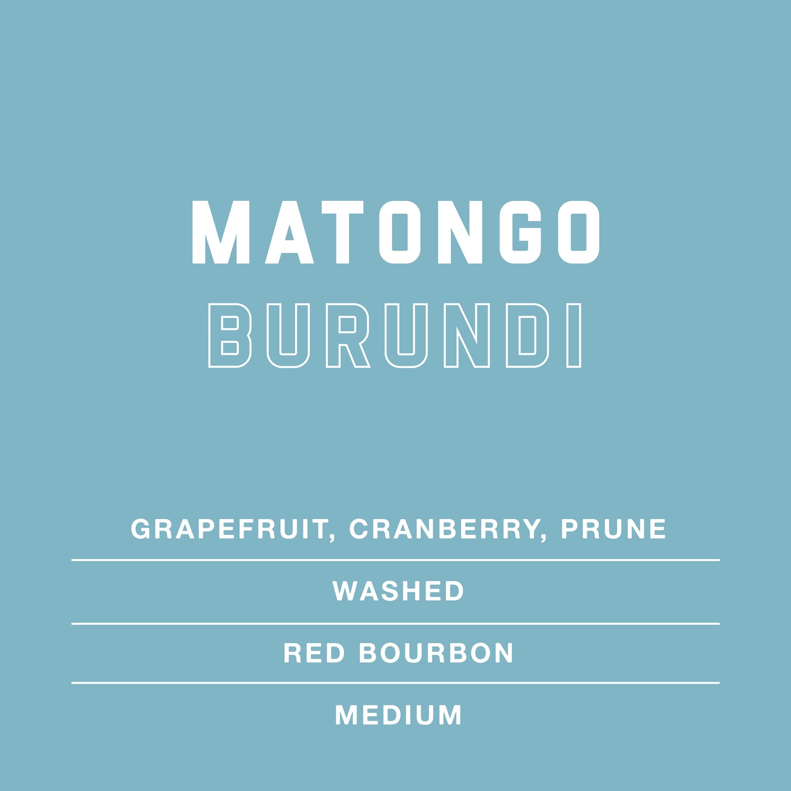 Matongo-Single Origin-CoffeeCard