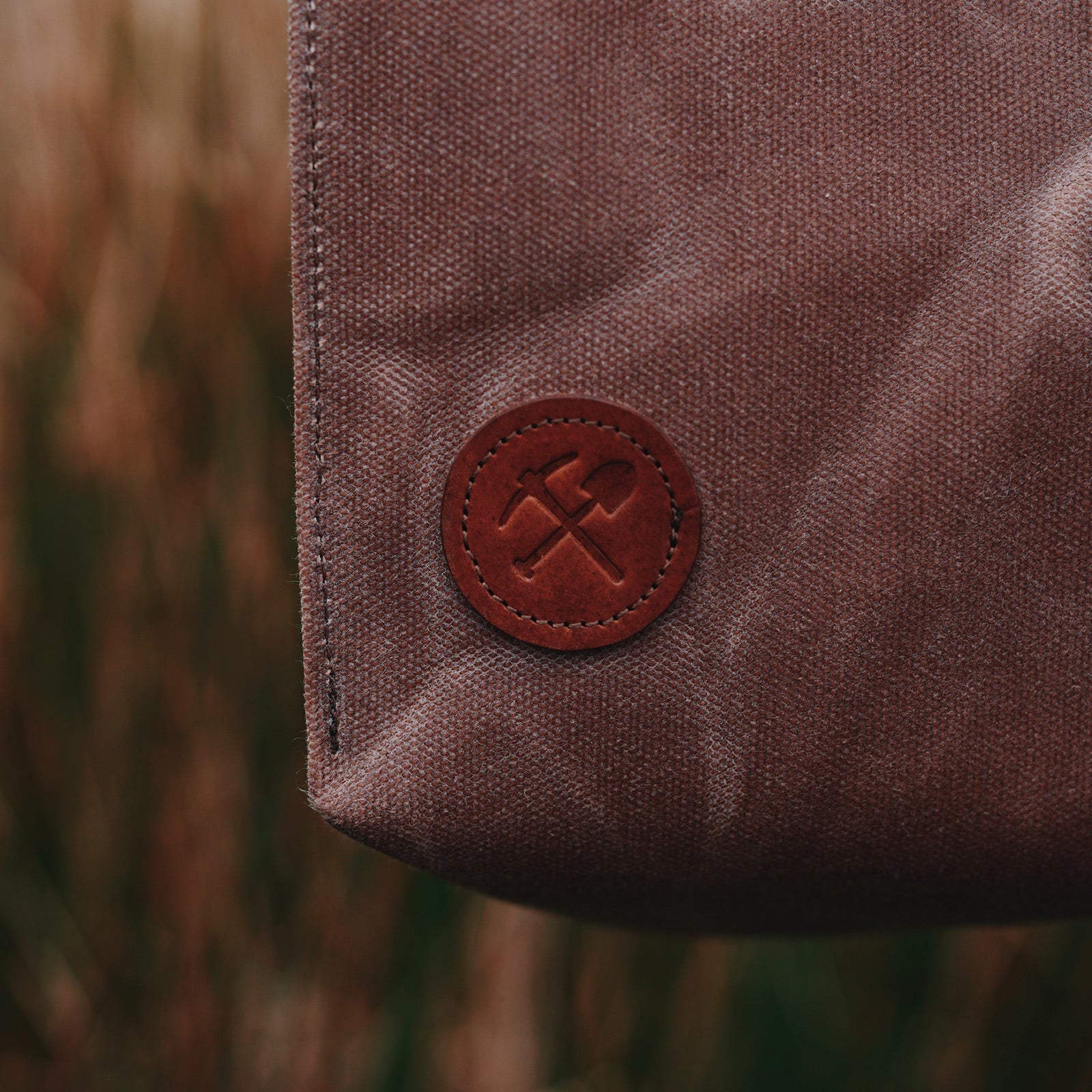 Rural Kind Coaltown Collaboration Lunch Bag Brown Leather Knife Pocket
