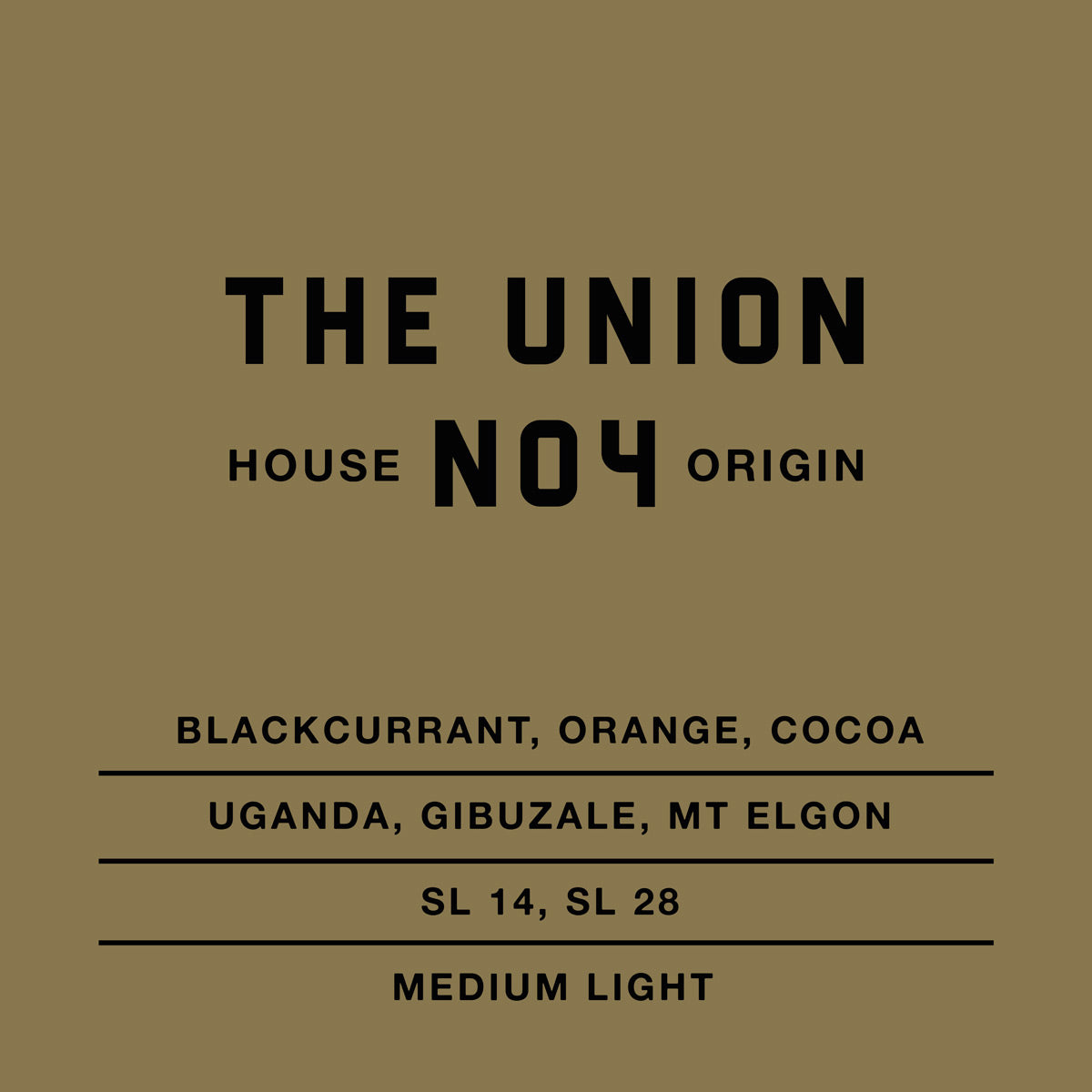 The Union No4 House Coffee