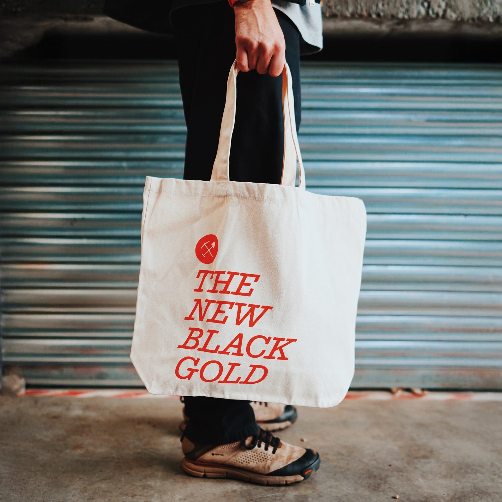 The New Black Gold Purpose Orange Tote Bag Organic Cotton Coaltown