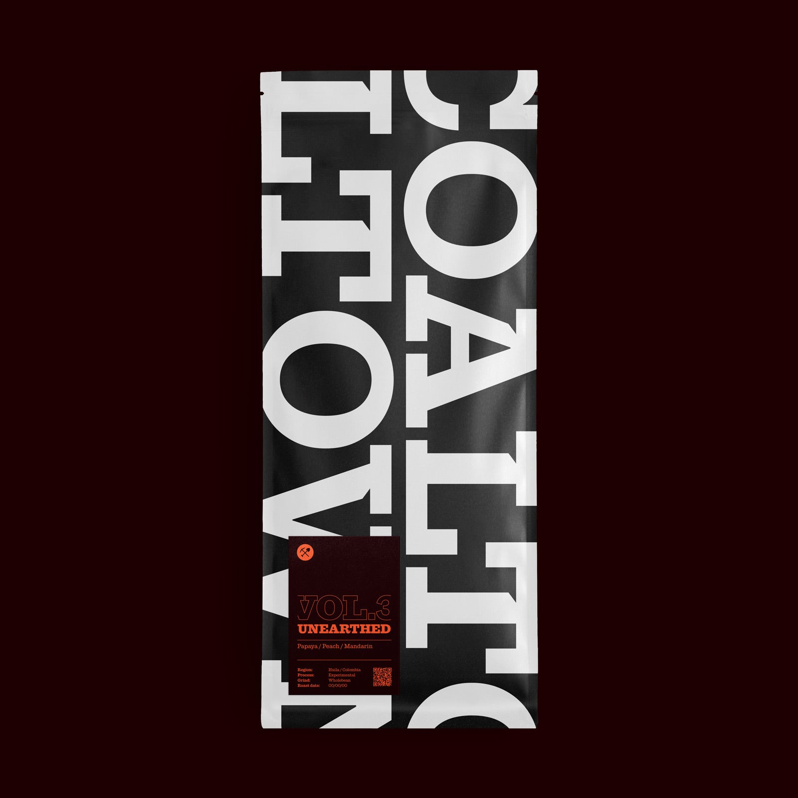 unearthed volume three 1 kilo bag papaya peach mandarin Huila Columbia experimental process whole bean