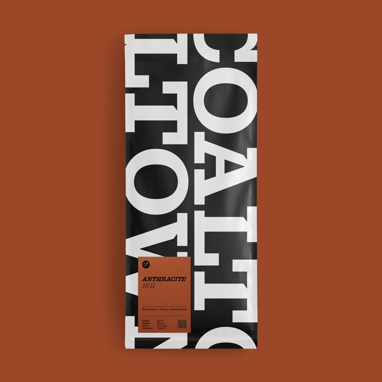 Anthracite No.2 House Coffee 1 Kilo Bag Specialty Coffee Strawberry Peach Dried Fruits Uganda Beans