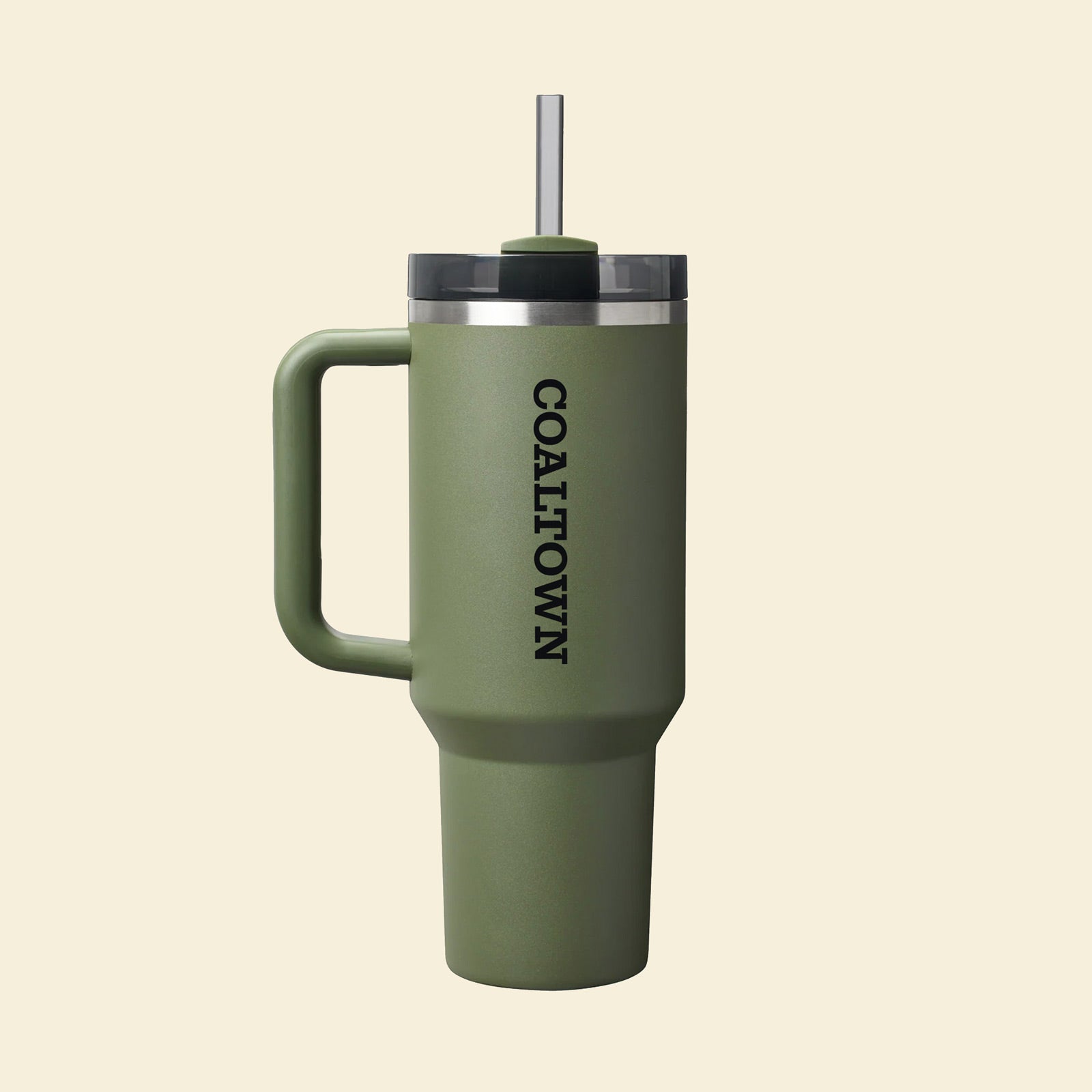 Stanley X Coaltown 1.2L Quencher Tumbler Front Green Dried Pine