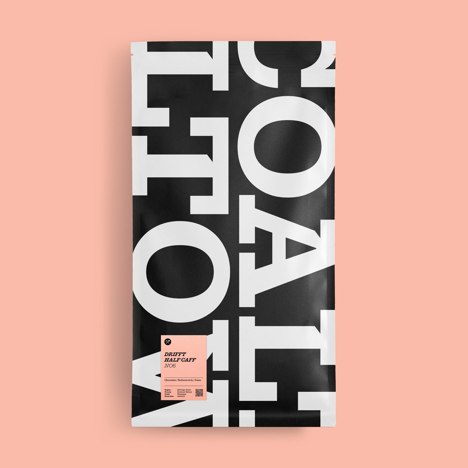 Drifft No.6 Half Caff Specialty Coffee 5 Kilo Bag Chocolate Butterscotch Daim Dr Congo Brazil EA Decaf 