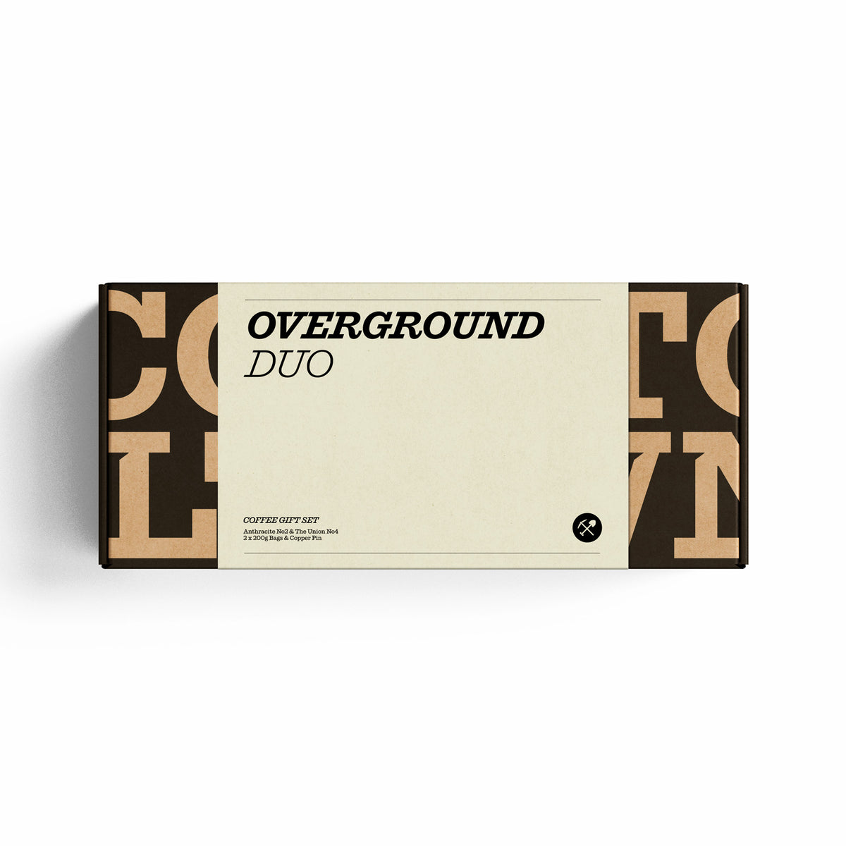 Overground Duo Anthracite No.2 The Union No.4 Pin Badge Coffee Gift Set