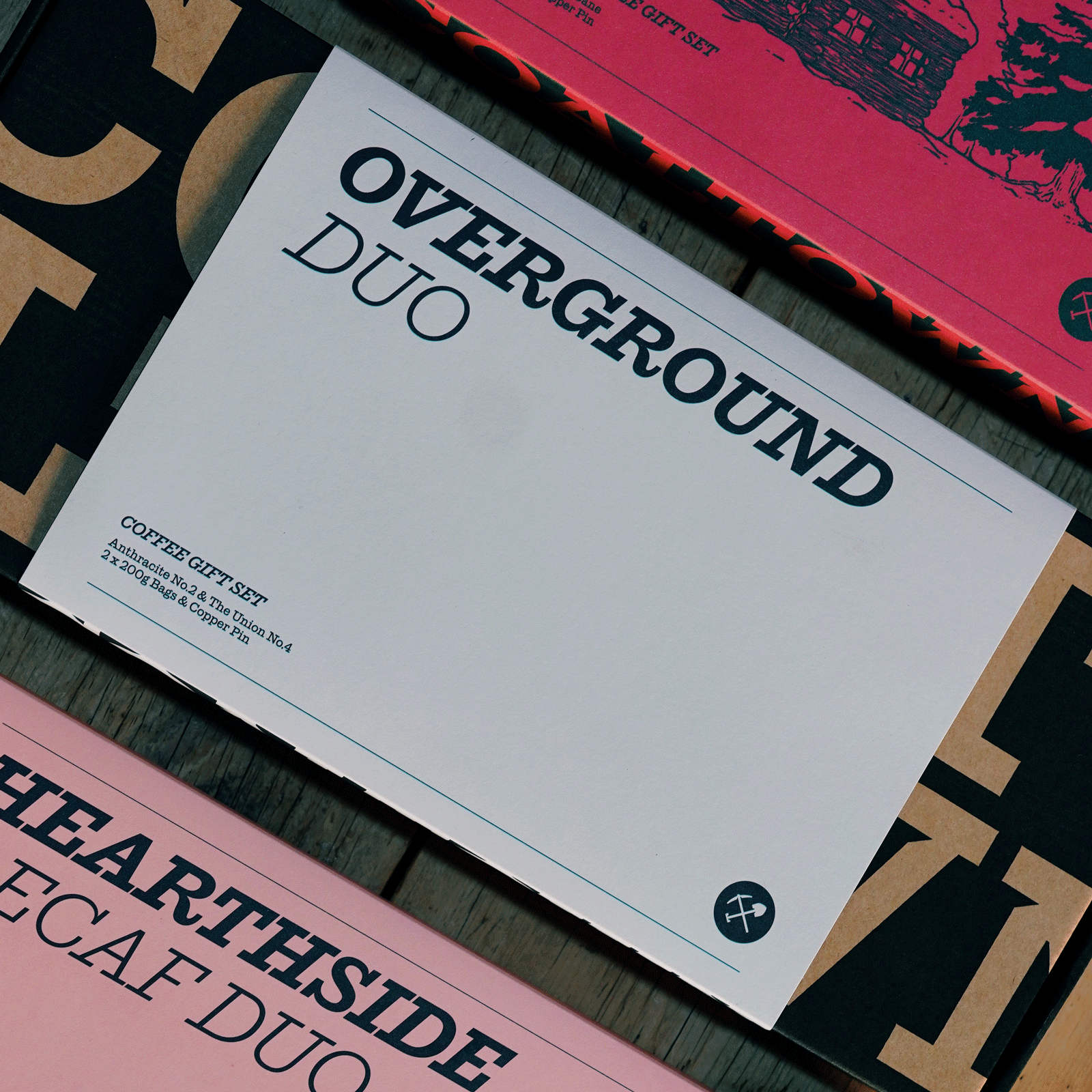 Overground Duo Coffee Gift Set Anthracite Coffee The Union Coffee Pin Badge Present Photo