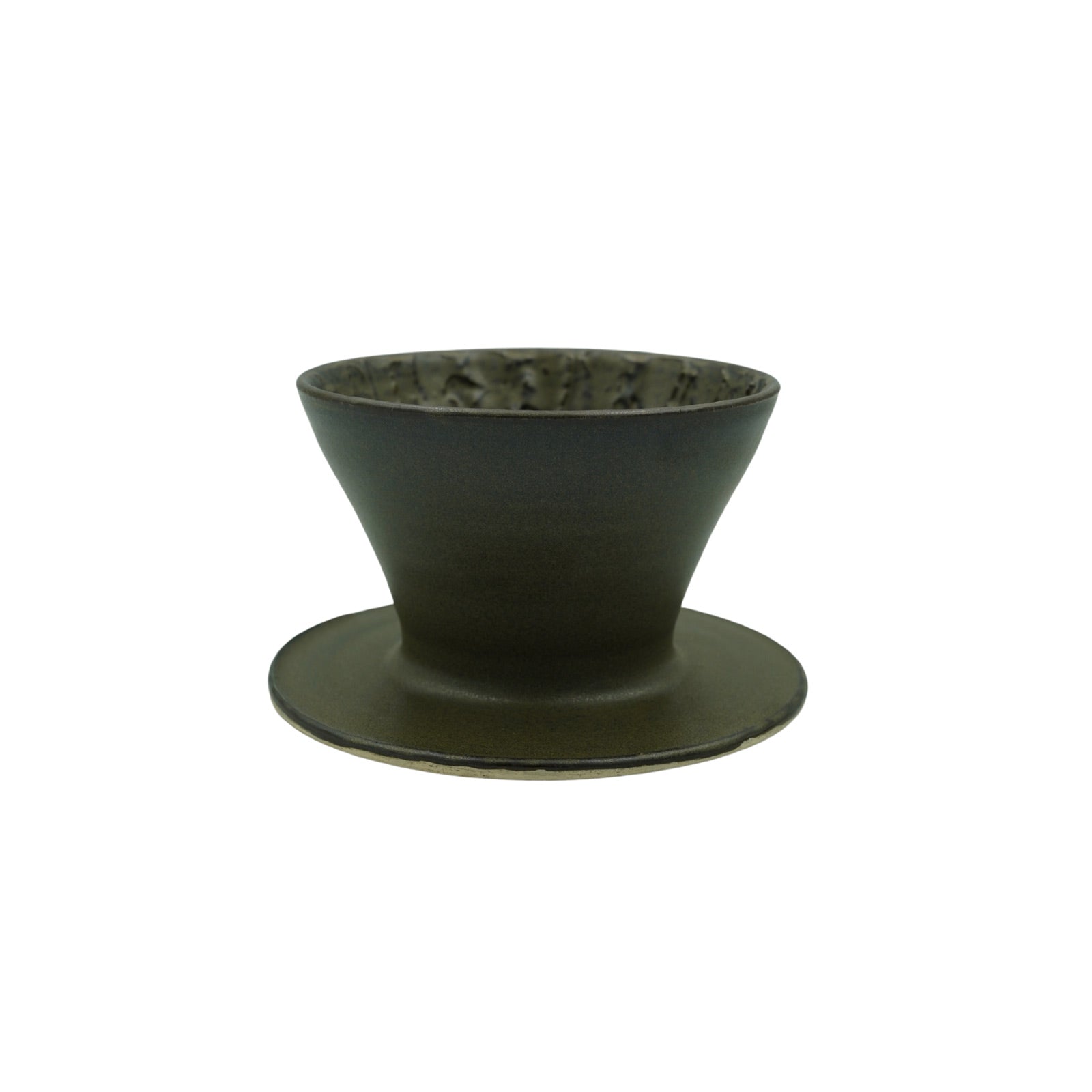 Parc Pottery Coaltown V60 Ceramics Pottery Pour Over Soft Black Glaze Coffee 2