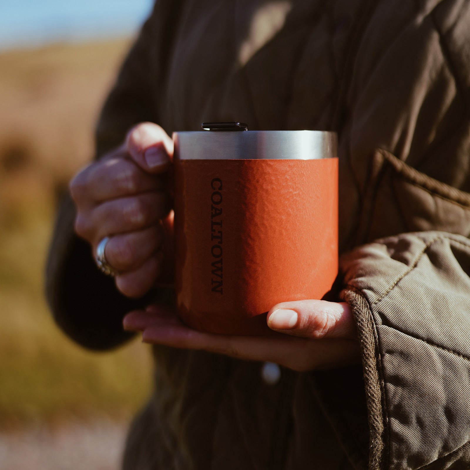 Stanley X Coaltown 0.35L Camp Mug Front Clay Orange Travel Cup