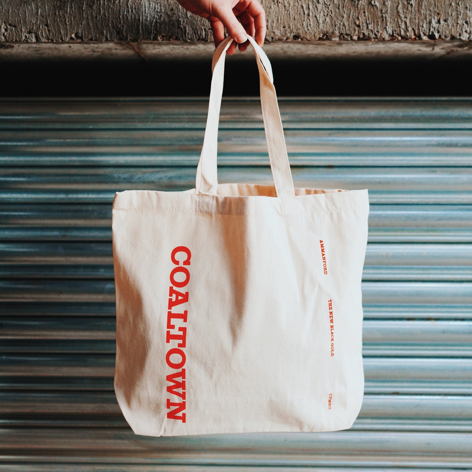 The New Black Gold Purpose Orange Tote Bag Organic Cotton Coaltown Back