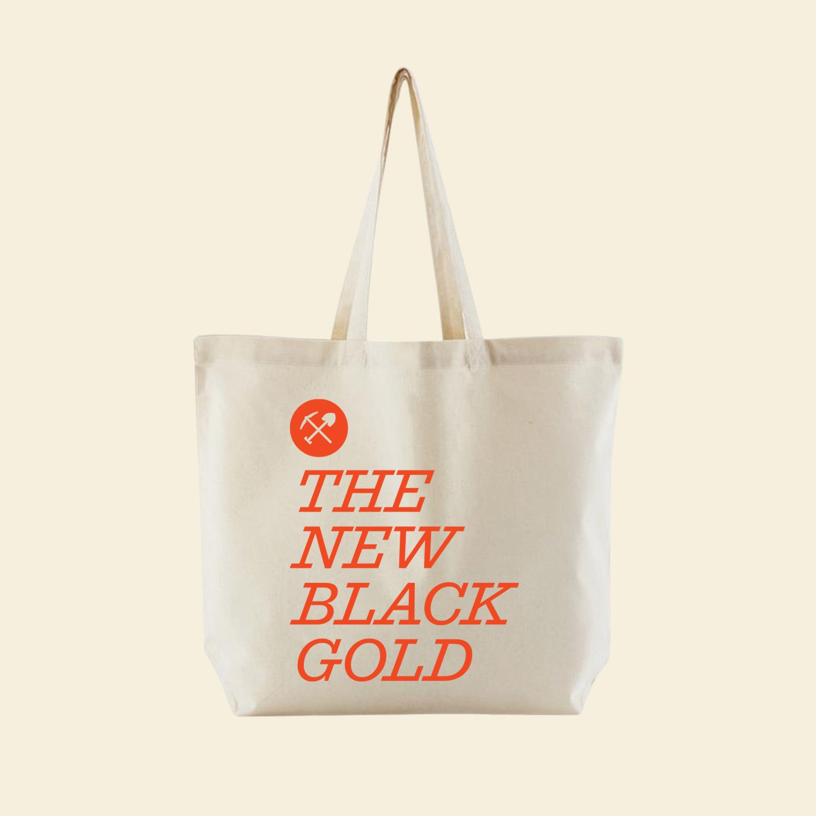The New Black Gold Tote Bag Purpose Orange Recycled Bag