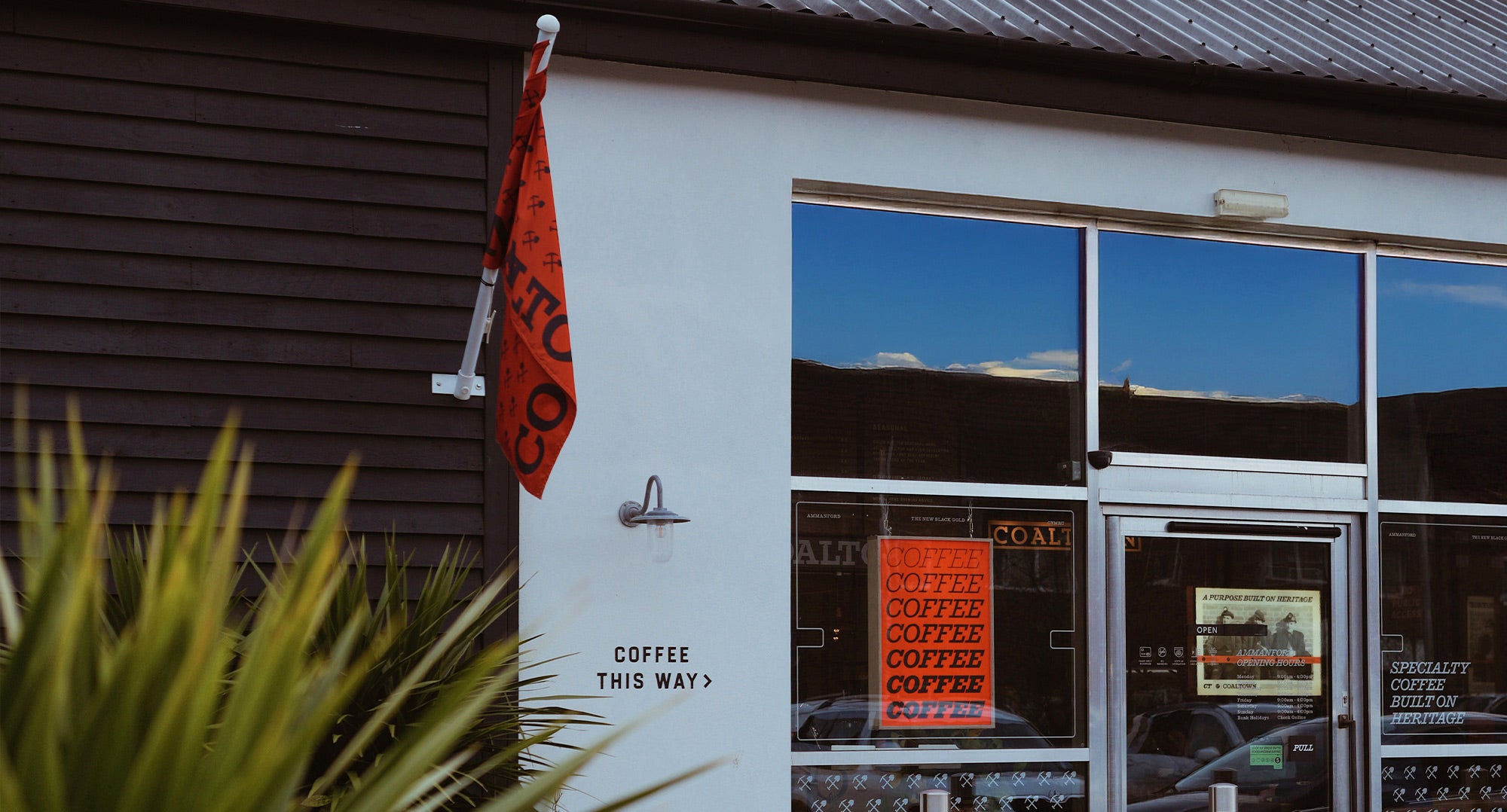 coaltown coffee roastery site in ammanford serving coffee, roasting coffee and main hq site too in wales 