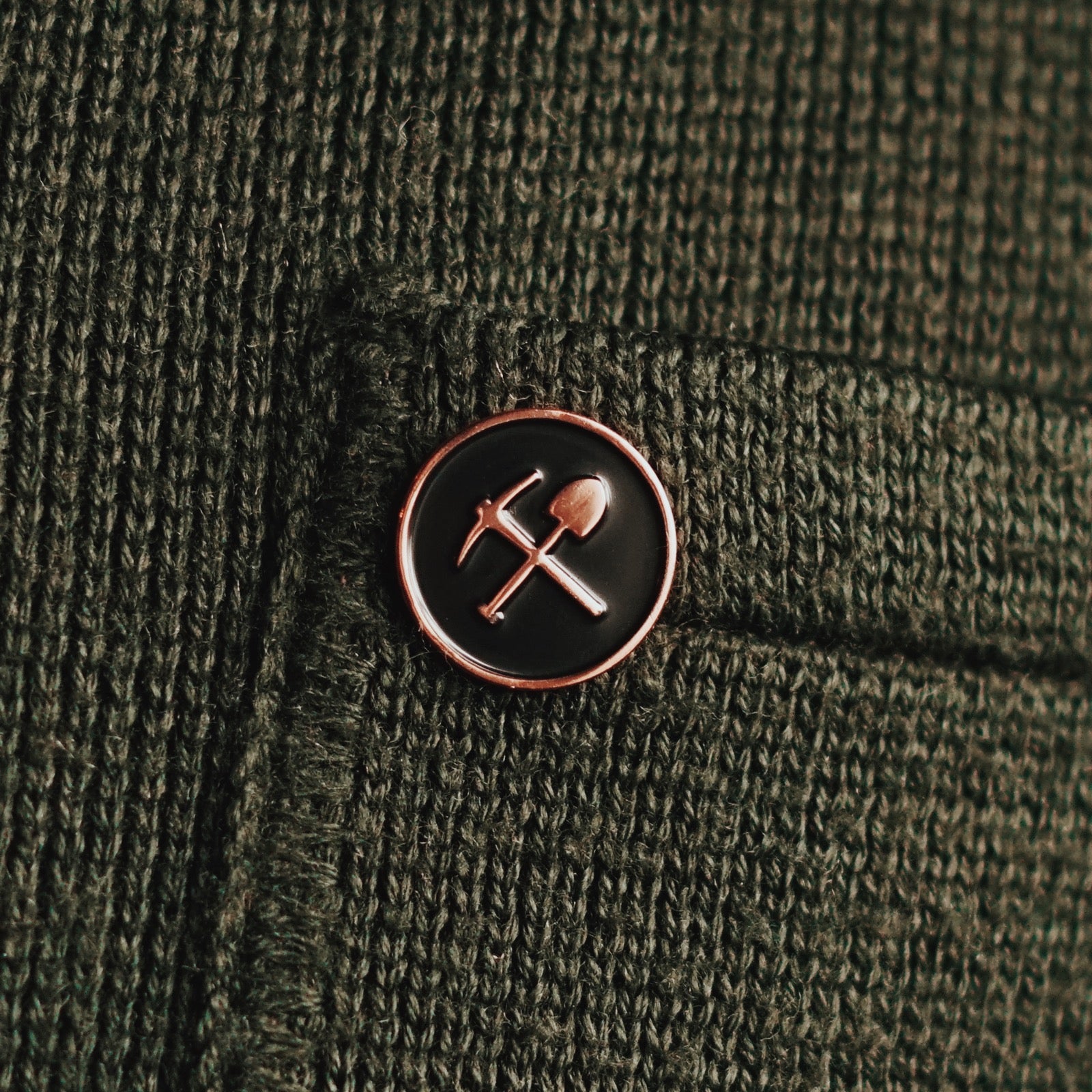 Coaltown Copper Enamel Pin