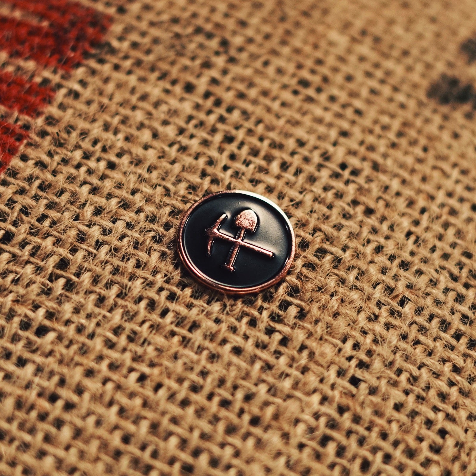 Coaltown Copper Enamel Pin